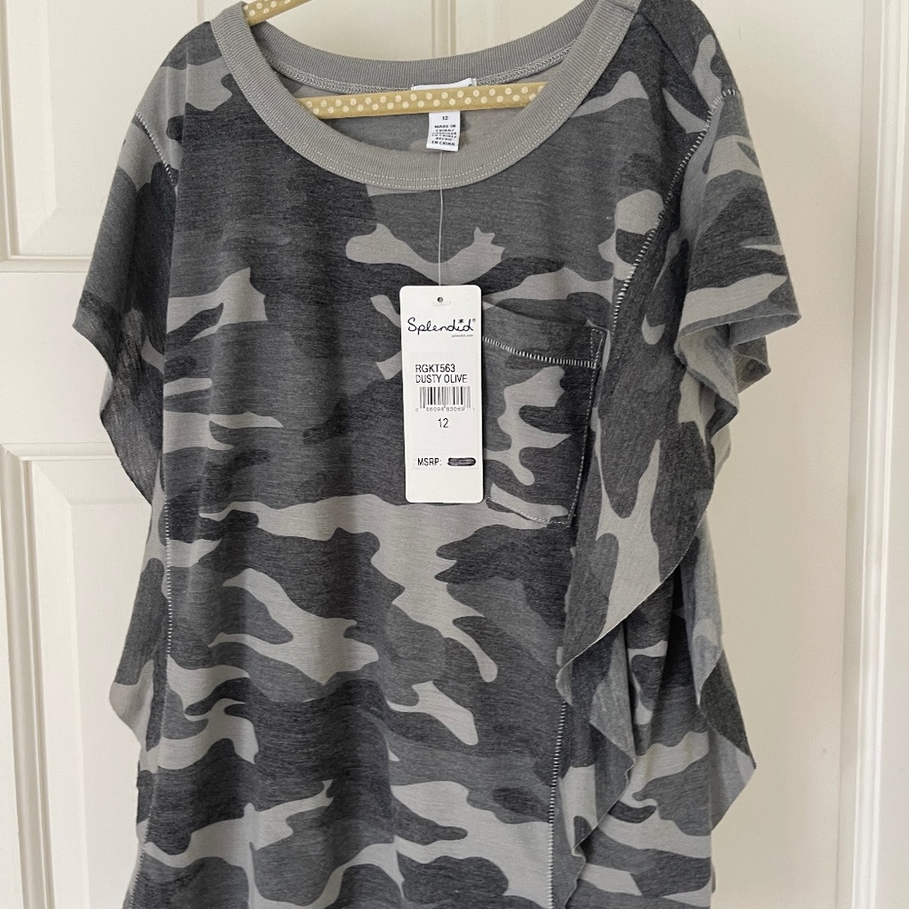 Splendid girls camo tee